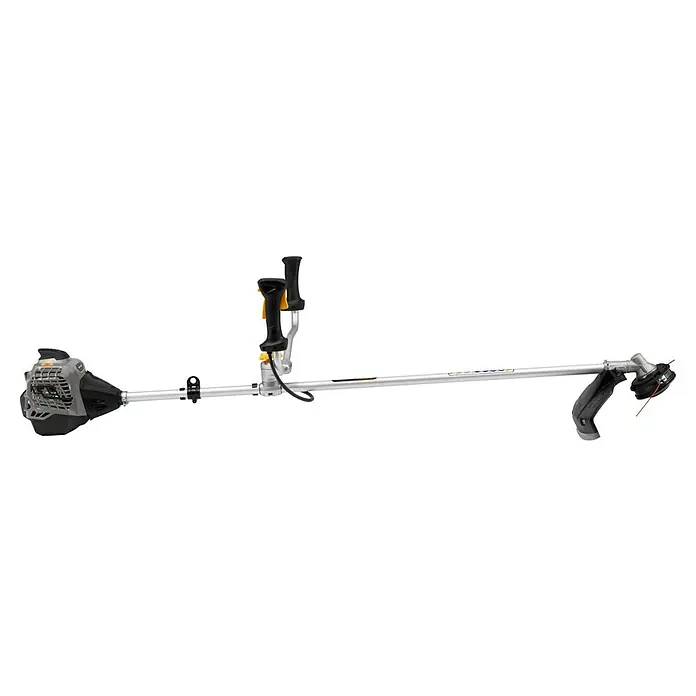 Alpina Desbrozadora de gasolina ABR35D - 1,2 kW, 35,3 cm³, Ancho de corte hilo: 43 cm, Ancho de corte cuchilla: 25,5 cm - Una desbrozadora con un mango de dos manos para jardinería, robusta y eficiente para bordes de césped precisos.