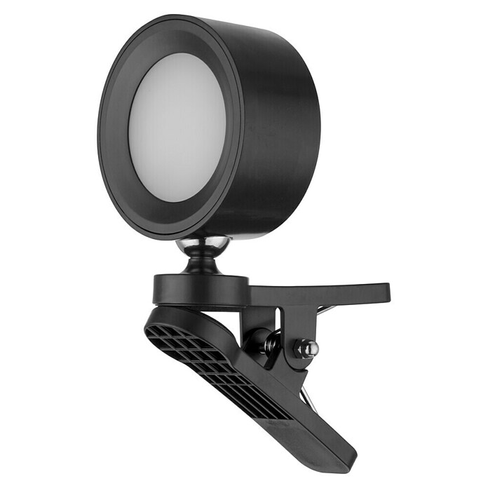 LED-Klemmleuchte Akku Clip-Spot (Schwarz) | BAUHAUS