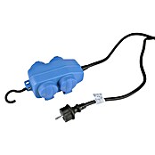 Q-Link Stekkerdoos voor vochtige ruimtes 4-voudig (5 m, 3.680 W, Zwart / Blauw) | BAUHAUS