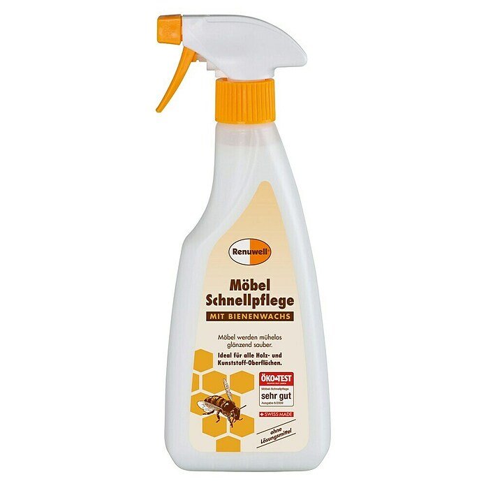 Renuwell Möbel-Schnellpflege mit Bienenwachs (500 ml)