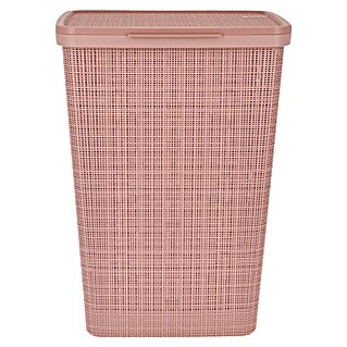 Curver Wäschesammler Jute (L x B x H: 43 x 34 x 58,2 cm, Rosa)