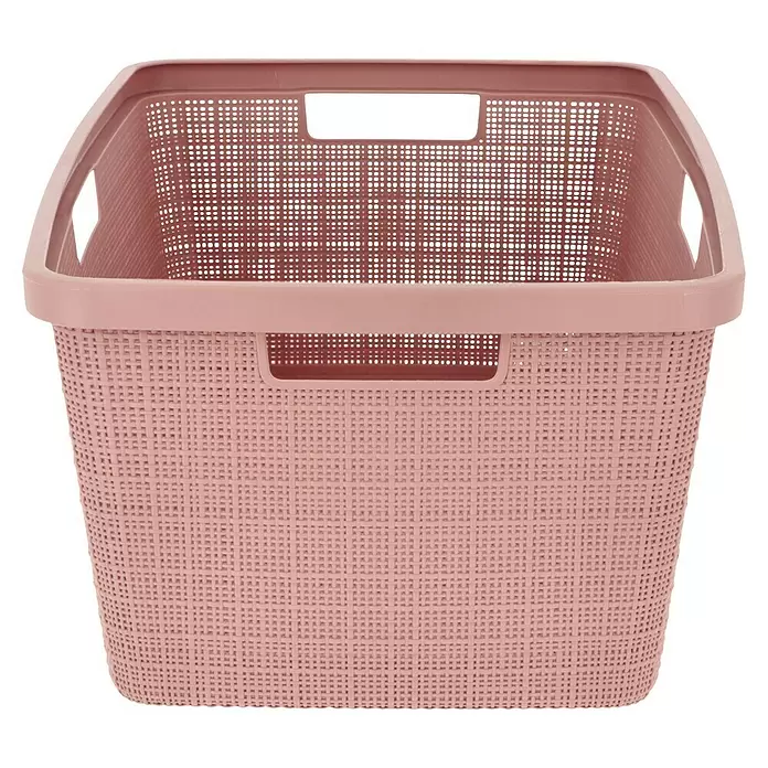 Curver Wäschekorb JuteL x B x H: 59,4 x 39,4 x 25,6 cm, Rosa
