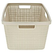 Curver Wäschekorb Jute (L x B x H: 59,4 x 39,4 x 25,6 cm, Cremeweiß) | BAUHAUS