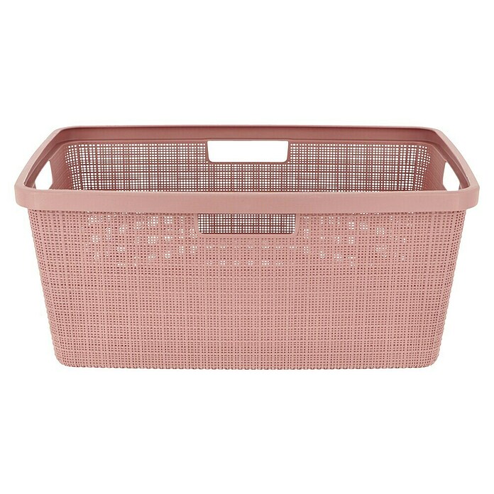 Curver Wäschekorb Jute (L x B x H: 59,4 x 39,4 x 25,6 cm, Rosa) | BAUHAUS