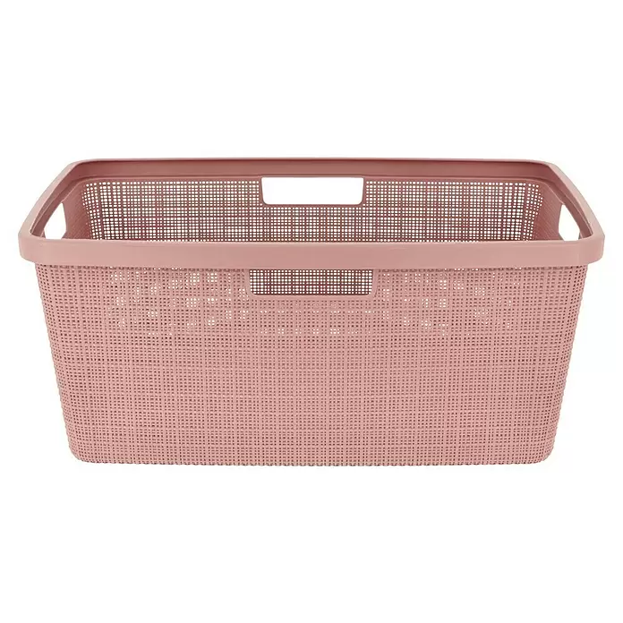 Curver Wäschekorb JuteL x B x H: 59,4 x 39,4 x 25,6 cm, Rosa