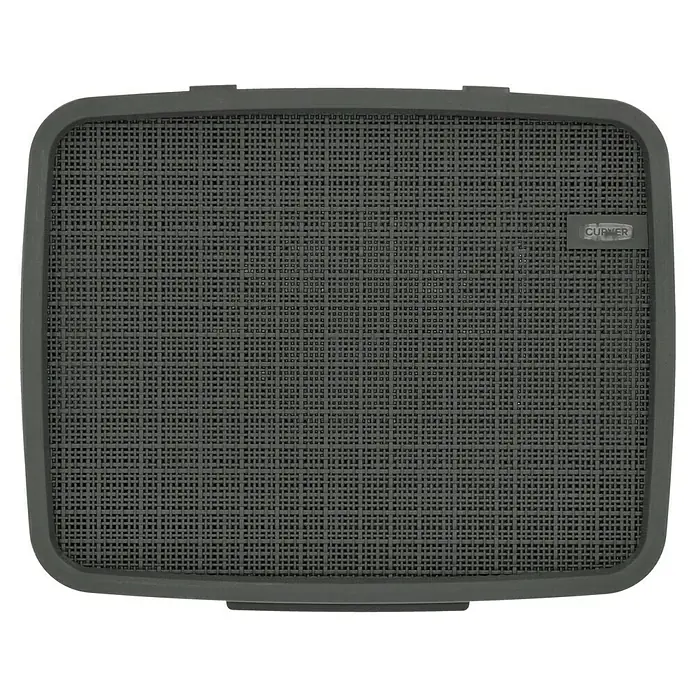 Curver Wäschesammler Jute - L x B x H: 43 x 34 x 58,2 cm, Anthrazit - CURVER Aufbewahrungsbox in Grau, rechteckig und aus Kunststoff mit einem markanten geflochtenen Design für eine stilvolle Aufbewahrungslösung.