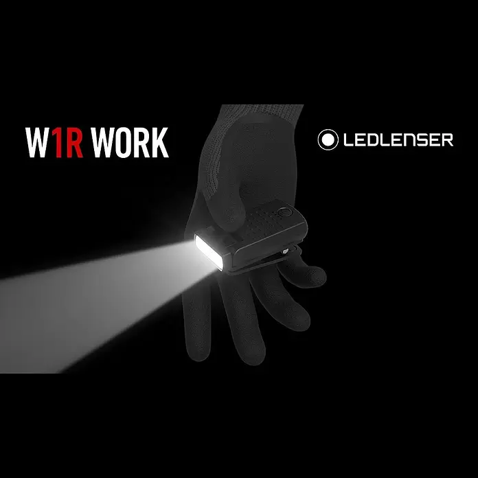 Ledlenser LED-Arbeitsleuchte W1R Work mit Clip - Akkubetrieben, Schwarz, 60 lm - 220 lm, IP54 - Ledlenser W1R Work | Clip-Leuchte | Features | Deutsch