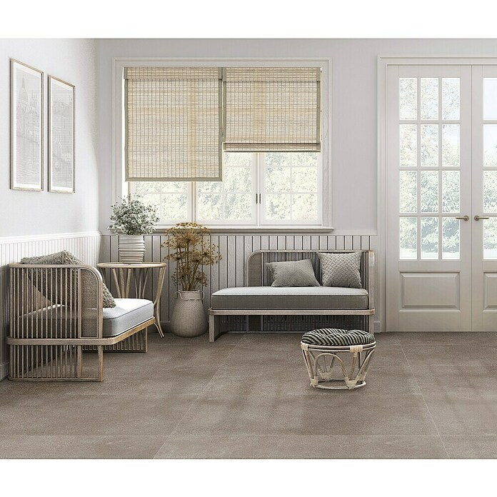 Feinsteinzeugfliese Rimini (60 x 120 cm, Taupe, Matt) | BAUHAUS