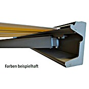 Solid Elements Vollkassettenmarkise Solid-X-Compact A131 (Grau/Weiß, Farbe Gestell: Graualuminium, Breite: 6 m, Ausfall: 2,5 m) | BAUHAUS