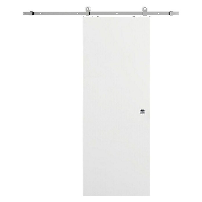 Solid Elements Puerta corredera de madera Essen con herraje (62,5 x 203 cm, Blanco) | BAUHAUS