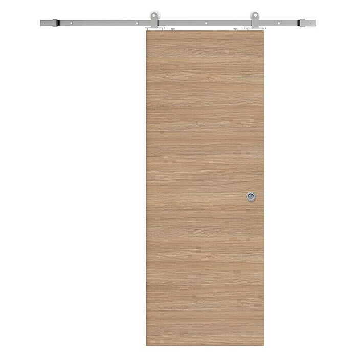 Solid Elements Puerta corredera Roble Urdan con herraje (82,5 x 203 cm, Roble Urdan, Con uñero) | BAUHAUS