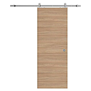 Solid Elements Puerta corredera de madera Roble Urdan con herraje (82,5 x 203 cm, Roble Urdan)