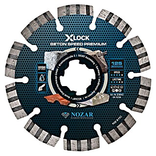 Nozar Diamant-Trennscheibe X-Lock Beton Speed Premium (Durchmesser: 125 mm, 1 Stk.)