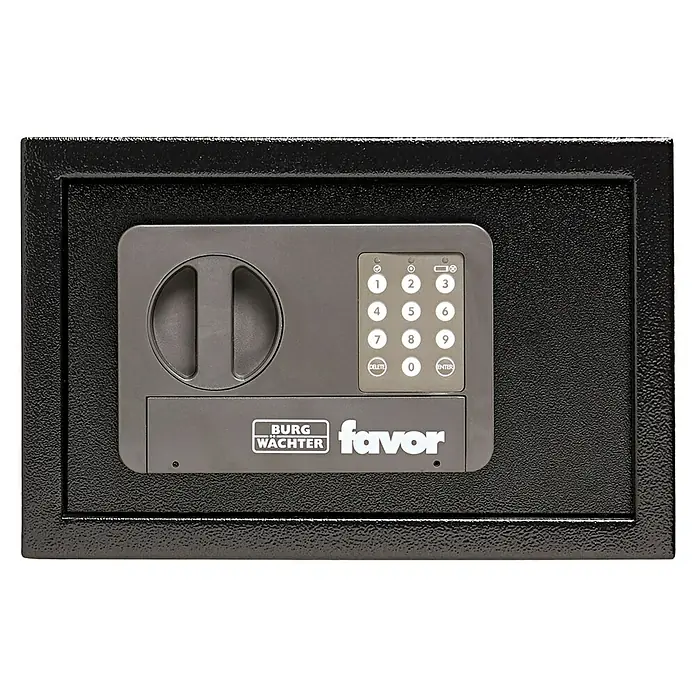 Burg-Wächter Favor Möbeltresor FAVOR S3 E - L x B x H: 31 x 20 x 20 cm, Elektronisches Zahlenschloss - Der Burg Wächter Favor Tresor mit elektronischem Zahlenschloss bietet sichere Aufbewahrung für Wertsachen im privaten oder gewerblichen Bereich.