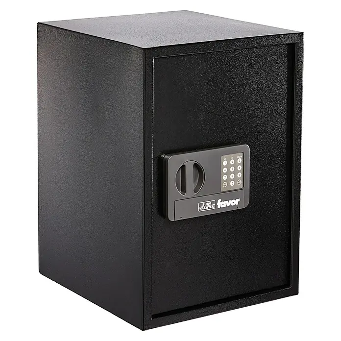 Burg-Wächter Favor Möbeltresor FAVOR S9 E - L x B x H: 38 x 35 x 50 cm, Elektronisches Zahlenschloss - Schwarzer Burg Wächter Favor Tresor mit elektronischem Zahlenschloss für sichere Aufbewahrung.