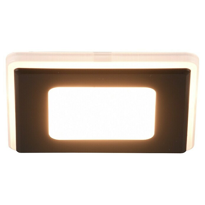 Trio Lighting Foco empotrable Nimbus (Negro, L x An x Al: 8 x 8 x 3 cm, Blanco cálido) | BAUHAUS