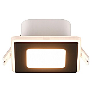 Trio Lighting Foco empotrable cuadrado Nimbus (Negro, Blanco cálido)