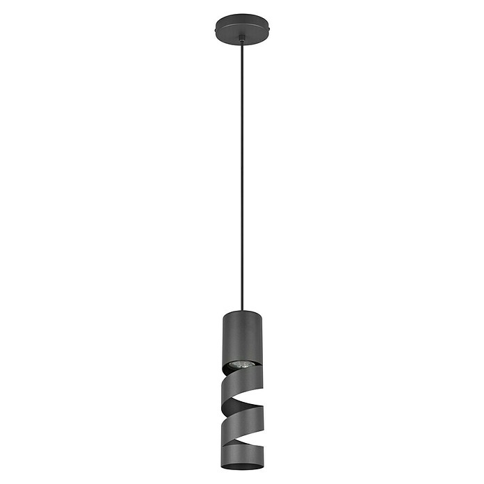 Trio Lighting Stream Lámpara colgante (10 W, Ø x Al: 12 x 150 cm, Negro, GU10) | BAUHAUS