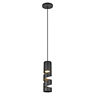 Trio Lighting Stream Lámpara colgante (10 W, Ø x Al: 12 x 150 cm, Negro, GU10)