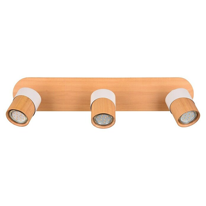 Trio Lighting Aruni Regleta (10 W, Blanco/Madera, GU10, 3 ud.) | BAUHAUS