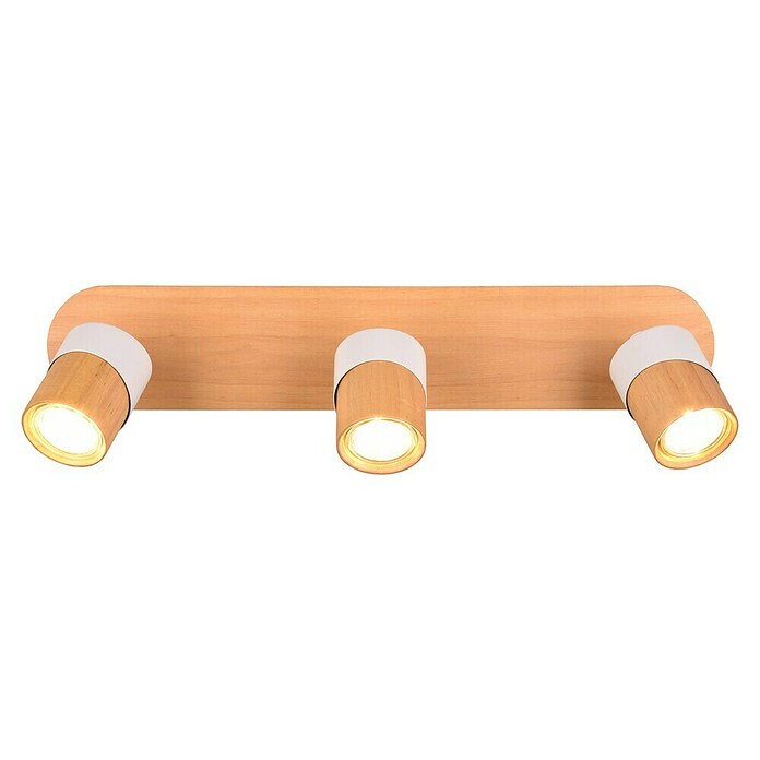 Trio Lighting Aruni Regleta (10 W, Blanco/Madera, GU10, 3 ud.) | BAUHAUS