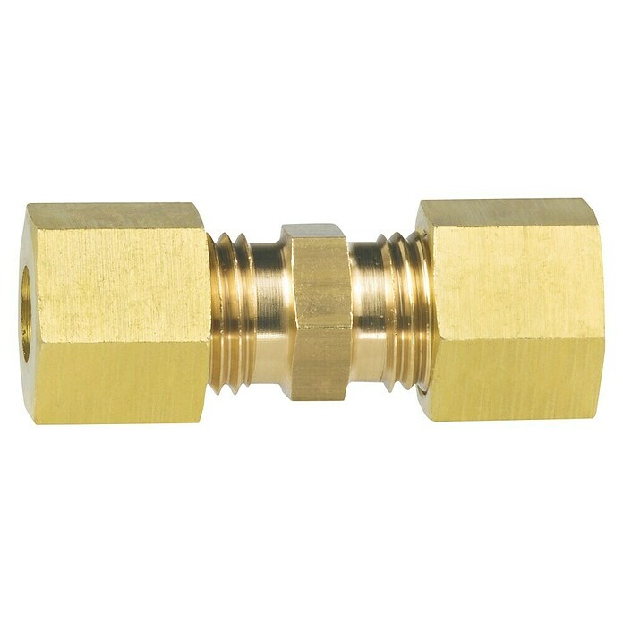 Talamex Verschraubung (Gerade, Passend für: 8mm RVS x 8mm RVS, Messing)