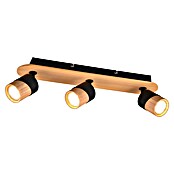 Trio Lighting Aruni Regleta (10 W, L x An x Al: 9 x 48 x 15 cm, Negro/Marrón, GU10, 3 ud.) | BAUHAUS