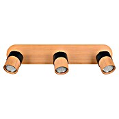 Trio Lighting Aruni Regleta (10 W, L x An x Al: 9 x 48 x 15 cm, Negro/Marrón, GU10, 3 ud.) | BAUHAUS