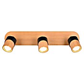 Trio Lighting Aruni Regleta (10 W, L x An x Al: 9 x 48 x 15 cm, Negro/Marrón, GU10, 3 ud.) | BAUHAUS