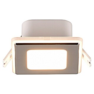 Trio Lighting Foco empotrable Nimbus (Cromo, L x An x Al: 8 x 8 x 3 cm, Blanco cálido)