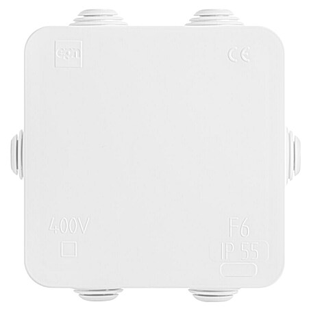 Feuchtraum-Abzweigdose (76 x 76 x 40 mm, Aufputz, IP55)