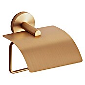 Tauro Baño Steel Portarollos de papel higiénico (Con tapa, Oro rosa) | BAUHAUS