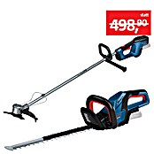 Bosch Professional AMPShare 18V Akku-Freischneider GFR 18V-23 + Akku-Heckenschere GHE 18V-50 (18 V, Ohne Akku) | BAUHAUS