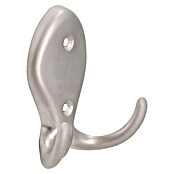 Siro Garderobna kuka  (D x Š x V: 77 x 71 x 32 mm, Broj kuka: 2 Kom., Srebrna, Čelik) | BAUHAUS