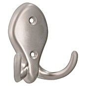 Siro Garderobna kuka  (D x Š x V: 77 x 71 x 32 mm, Broj kuka: 2 Kom., Srebrna, Čelik) | BAUHAUS