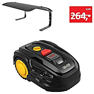 Landxcape Mähroboter-Set LX796 inkl. Garage (20 V, 2 Ah, Max. Flächenempfehlung: 400 m²)