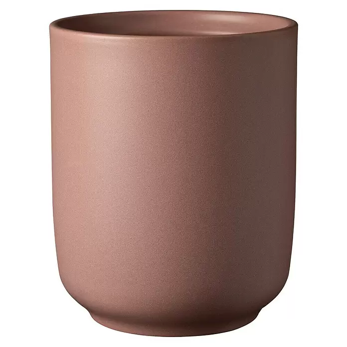 Soendgen Keramik Bari Orchideentopf Blossom - Außenmaß (Ø x H): 13 x 15 cm, Keramik, Kirschpink - Matte taupefarbene Keramiktasse mit texturierter Oberfläche.