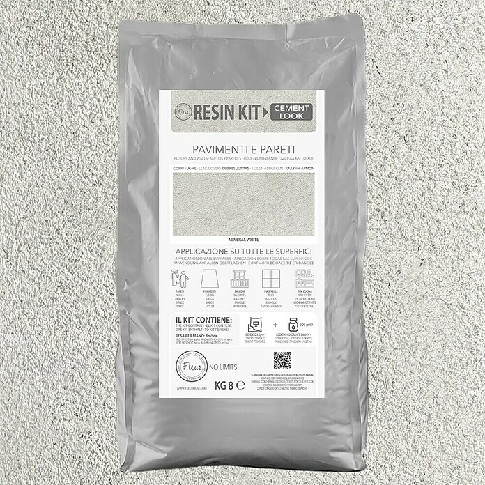 Fleur Kit Microcemento (Mineral White, 8 kg) | BAUHAUS