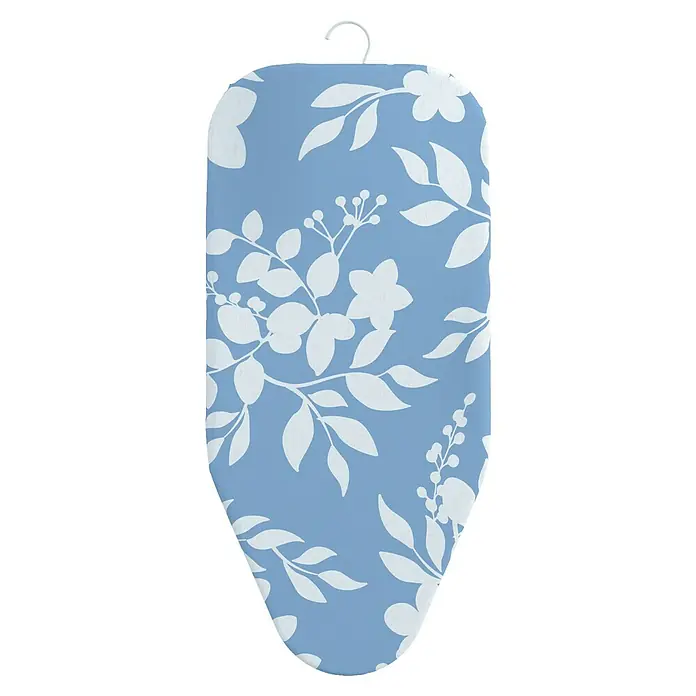 Bügeltisch Tisch-Bügelbrett Table Board - 70 x 32 cm - Ein Bügelbrettbezug in Blau mit weißem Blumenmuster und Aufhänger. Praktisch und stilvoll für ein einfaches Bügelerlebnis.