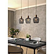 Eglo Lámpara colgante redonda Empoli (40 W, L x An x Al: 90 x 20 x 110 cm, Negro, E27) | BAUHAUS