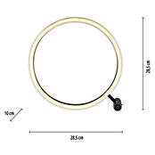 Just Light Led-tafellamp (13,5 W, Ø x h: 28,5 x 28,5 cm, Antraciet, Warm wit) | BAUHAUS