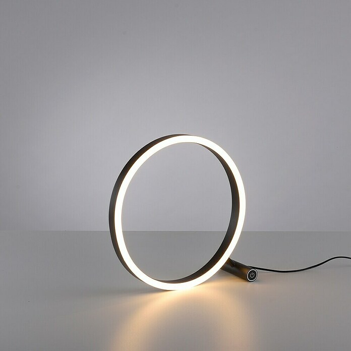 Just Light Led-tafellamp (13,5 W, Ø x h: 28,5 x 28,5 cm, Antraciet, Warm wit) | BAUHAUS