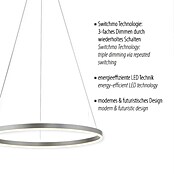Just Light Ritus LED viseća svjetiljka  (28 W, Topla bijela) | BAUHAUS
