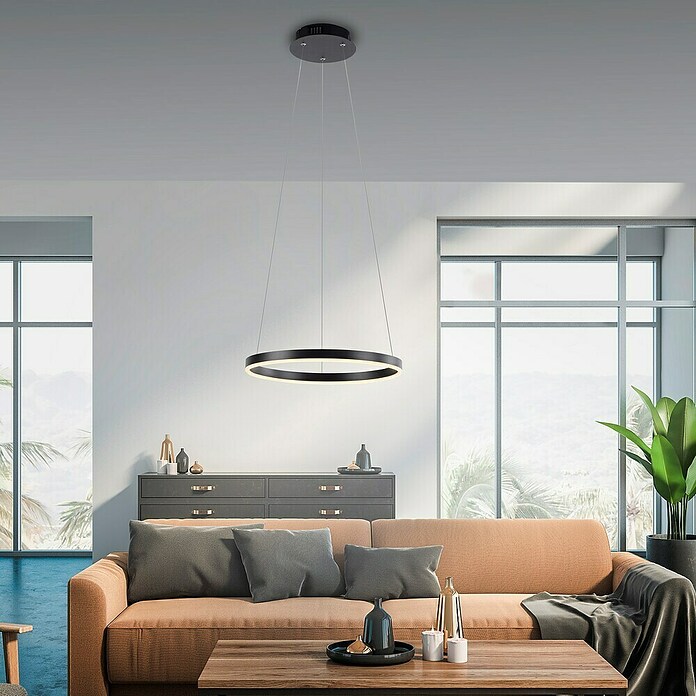 Just Light Ritus Led-hanglamp Ritus Zwart (20 W, Antraciet, Warm wit) | BAUHAUS