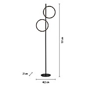 Just Light Ritus Staande ledlamp (Hoogte: 151 cm, Zwart, Warm wit) | BAUHAUS