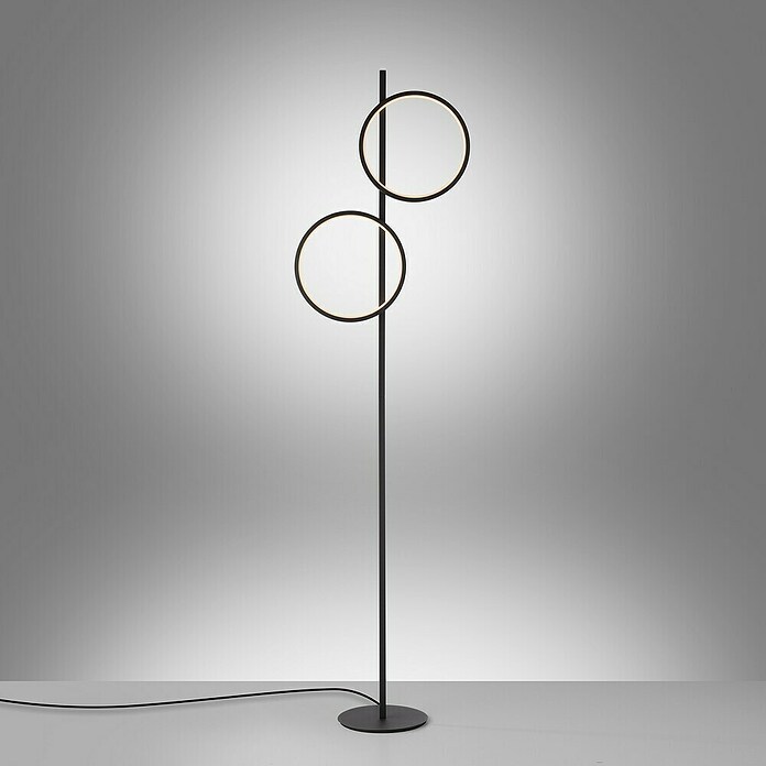 Just Light Ritus Lámpara de pie LED (Altura: 151 cm, Negro, Blanco cálido) | BAUHAUS
