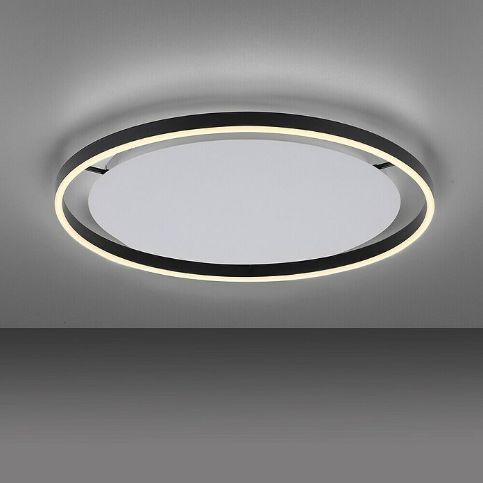 Just Light Ritus Plafón LED redondo (L x An x Al: 58,5 x 58,5 x 5,3 cm, Blanco cálido) | BAUHAUS