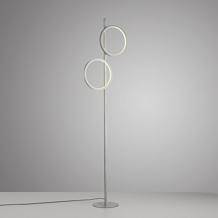 Just Light Ritus Lámpara de pie LED (Altura: 151 cm, Plata, Blanco cálido) | BAUHAUS