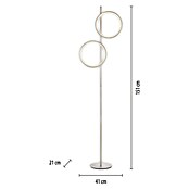 Just Light Ritus Lámpara de pie LED (Altura: 151 cm, Plata, Blanco cálido) | BAUHAUS