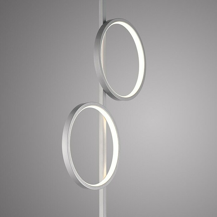 Just Light Ritus Lámpara de pie LED (Altura: 151 cm, Plata, Blanco cálido) | BAUHAUS